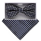 Vittorio Farina Metallic Designer Bow Tie & Pocket Square - bhm - 004 - Classy Cufflinks