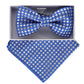 Vittorio Farina Metallic Designer Bow Tie & Pocket Square - bhm - 006 - Classy Cufflinks