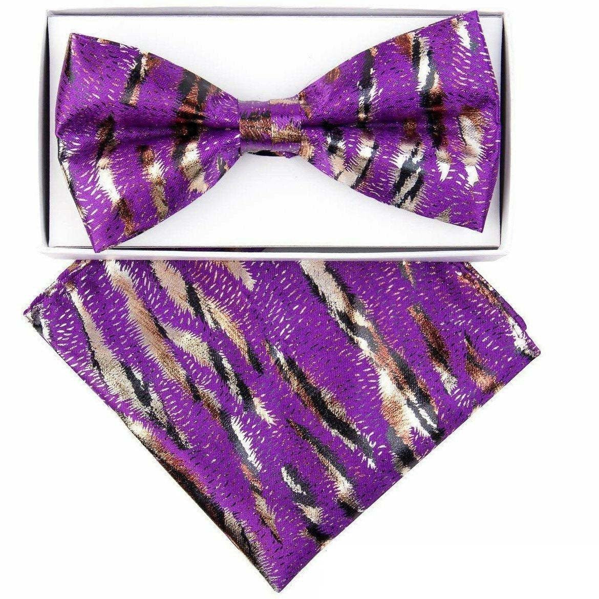 Vittorio Farina LIMITED EDITION Metallic Bow Tie & Pocket Square by Classy Cufflinks - bhm-019 - Classy Cufflinks