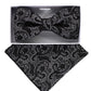 Vittorio Farina Metallic Designer Bow Tie & Pocket Square - bhm - 053 - Classy Cufflinks