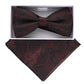 Vittorio Farina Metallic Designer Bow Tie & Pocket Square - bhm - 067 - Classy Cufflinks