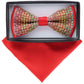 VITTORIO FARINA Rhinestone Bowtie & Pocket Square by Classy Cufflinks