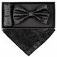 VITTORIO FARINA Rhinestone Bowtie & Pocket Square by Classy Cufflinks - bhr-005 - Classy Cufflinks