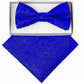 Vittotio Farina Men's Rhinestone Bow Tie and Pocket Square in Gift Box