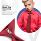 Vittorio Farina Boy's Clip Necktie - boys clip burgundy 16in - Classy Cufflinks