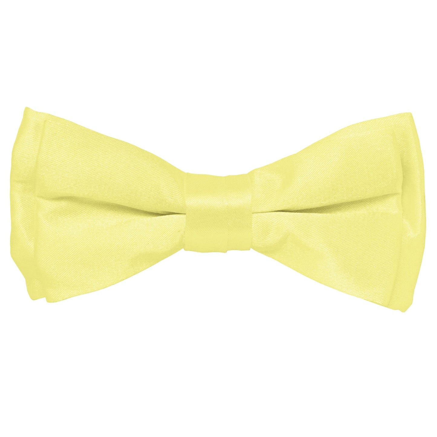 Vittorio Farina Boy's Solid Silky Bow Tie by Classy Cufflinks - boys-maize - Classy Cufflinks