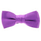 Vittorio Farina Boy's Solid Silky Bow Tie by Classy Cufflinks - boys-med purple - Classy Cufflinks