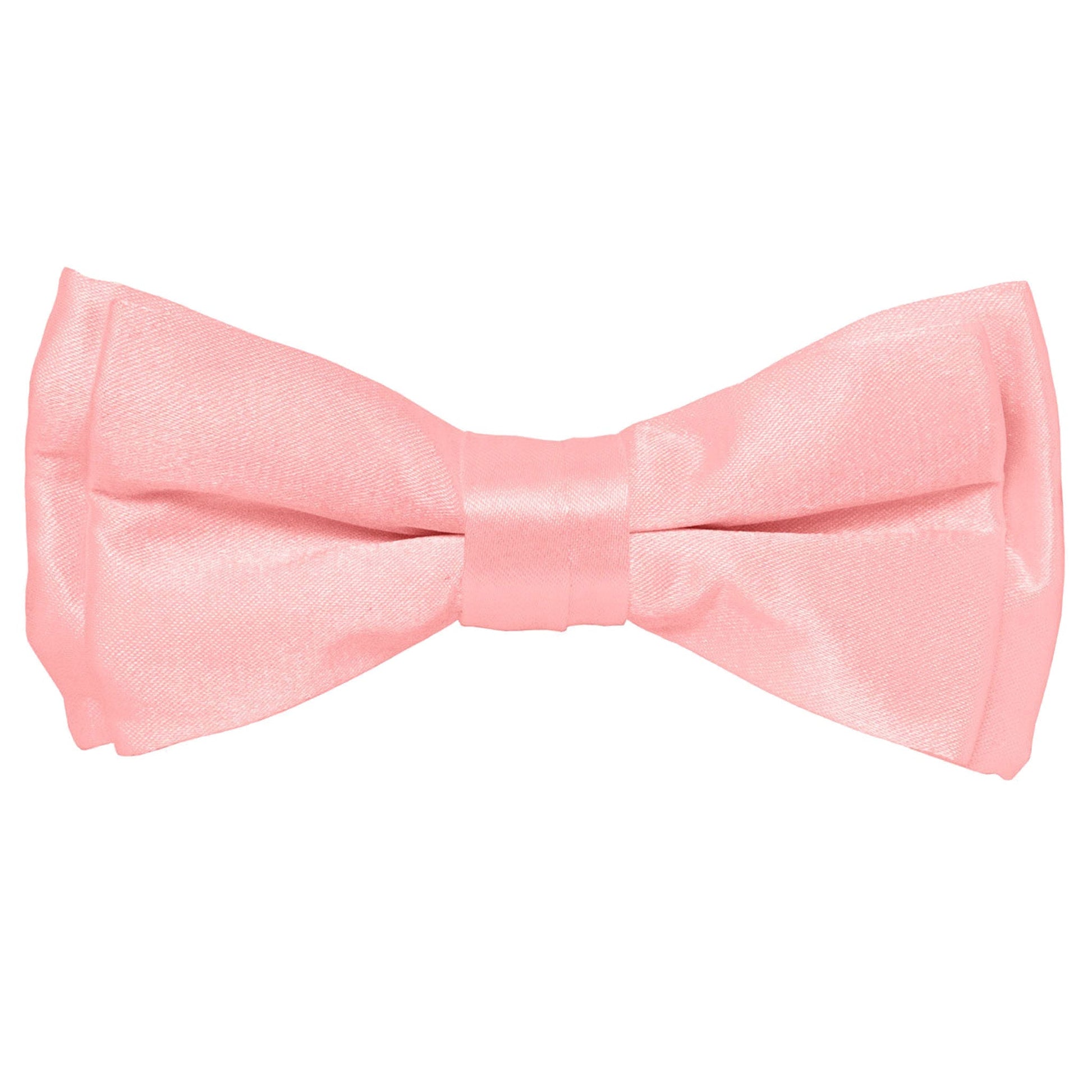 Vittorio Farina Boy's Solid Silky Bow Tie by Classy Cufflinks - boys-pink - Classy Cufflinks