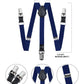 Vittorio Farina Vibrant Colorful Boy's Silver Clip End Suspender - boys - suspender - navy - Classy Cufflinks