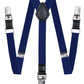 Vittorio Farina Vibrant Colorful Boy's Silver Clip End Suspender - boys - suspender - navy - Classy Cufflinks