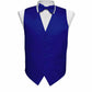 Vittorio Farina Boy's Solid Satin Vest Set - boys-vest-set-plain-royal-S - Classy Cufflinks