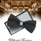 Vittorio Farina Crystal Bow Tie - brs - 03 - Classy Cufflinks