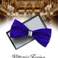 Vittorio Farina Crystal Bow Tie - brs - 07 - Classy Cufflinks