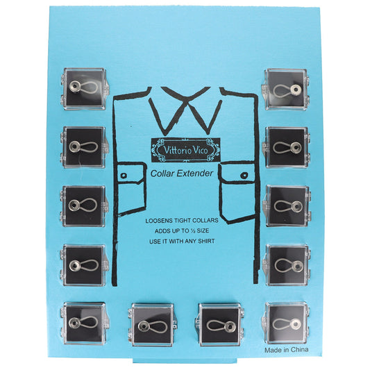 Vittorio Farina "WONDER" Button-Collar Extenders (Wholesale) by Classy Cufflinks - Button-CollarPk12 - Classy Cufflinks