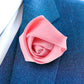 Vittorio Vico Unisex Satin Rose Bud Flower Lapel Pin