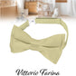 Vittorio Farina Boy's Pretied Solid Silky Satin Bow Tie