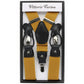 Vittorio Farina Men's Convertible Suspender in Gift Box: 70% Polyester & 30% Elastomer