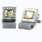 Vittorio Vico Colorful Crystal Chain Cufflinks in Gift Box