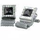 Vittorio Vico Colorful Crystal Chain Cufflinks in Gift Box