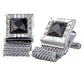 Vittorio Vico Colorful Crystal Chain Cufflinks in Gift Box