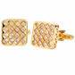 Vittorio Vico Gold Iced Wedding Cufflinks in Gift Box: CL100x Series