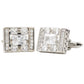 Vittorio Vico Silver Iced Wedding Cufflinks in Gift Box: CL105x Series