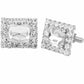 Vittorio Vico Silver Iced Wedding Cufflinks in Gift Box: CL105x Series