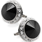 Vittorio Vico Large Bling Colorstone Cufflinks: CL15XX Series - cl - 1501 - Classy Cufflinks