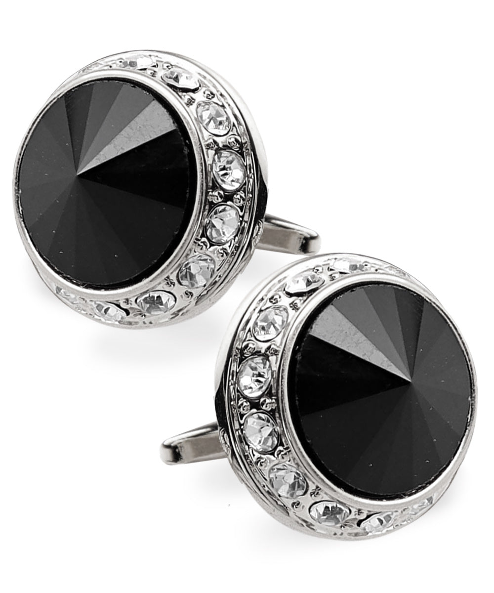 Vittorio Vico Large Bling Colorstone Cufflinks: CL15XX Series - cl - 1501 - Classy Cufflinks