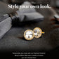 Vittorio Vico Large Bling Colorstone Cufflinks: CL15XX Series - cl - 1502 - Classy Cufflinks