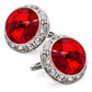 Vittorio Vico Large Bling Colorstone Cufflinks: CL15XX Series - cl - 1505 - Classy Cufflinks