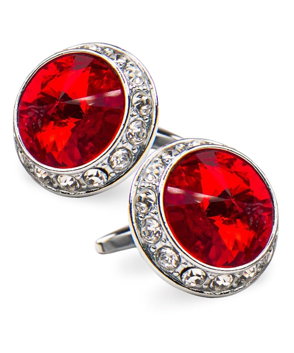 Vittorio Vico Large Bling Colorstone Cufflinks: CL15XX Series - cl - 1505 - Classy Cufflinks