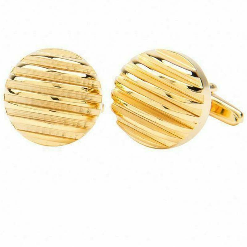 Vittorio Vico Gold & Silver Oversized Cufflinks (CL2000 Series Ver. 02) - cl-2031 - Classy Cufflinks