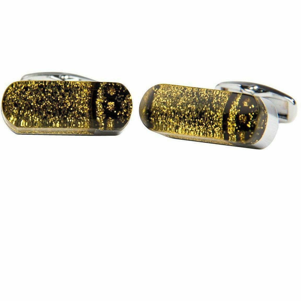 Vittorio Vico Gold & Silver Oversized Cufflinks (CL2000 Series Ver. 02) - cl-2048 - Classy Cufflinks