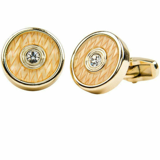 Vittorio Vico Gold & Silver Oversized Cufflinks (CL2000 Series Ver. 02) - cl-2074 - Classy Cufflinks