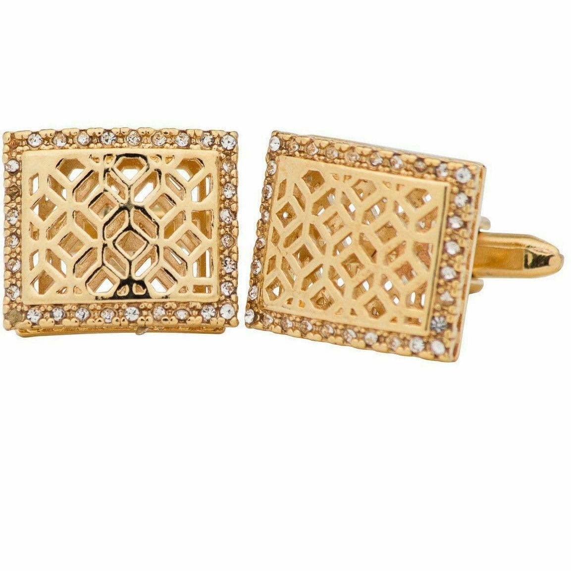 Vittorio Vico Gold & Silver Oversized Cufflinks (CL2000 Series Ver. 02) - cl-2083 - Classy Cufflinks