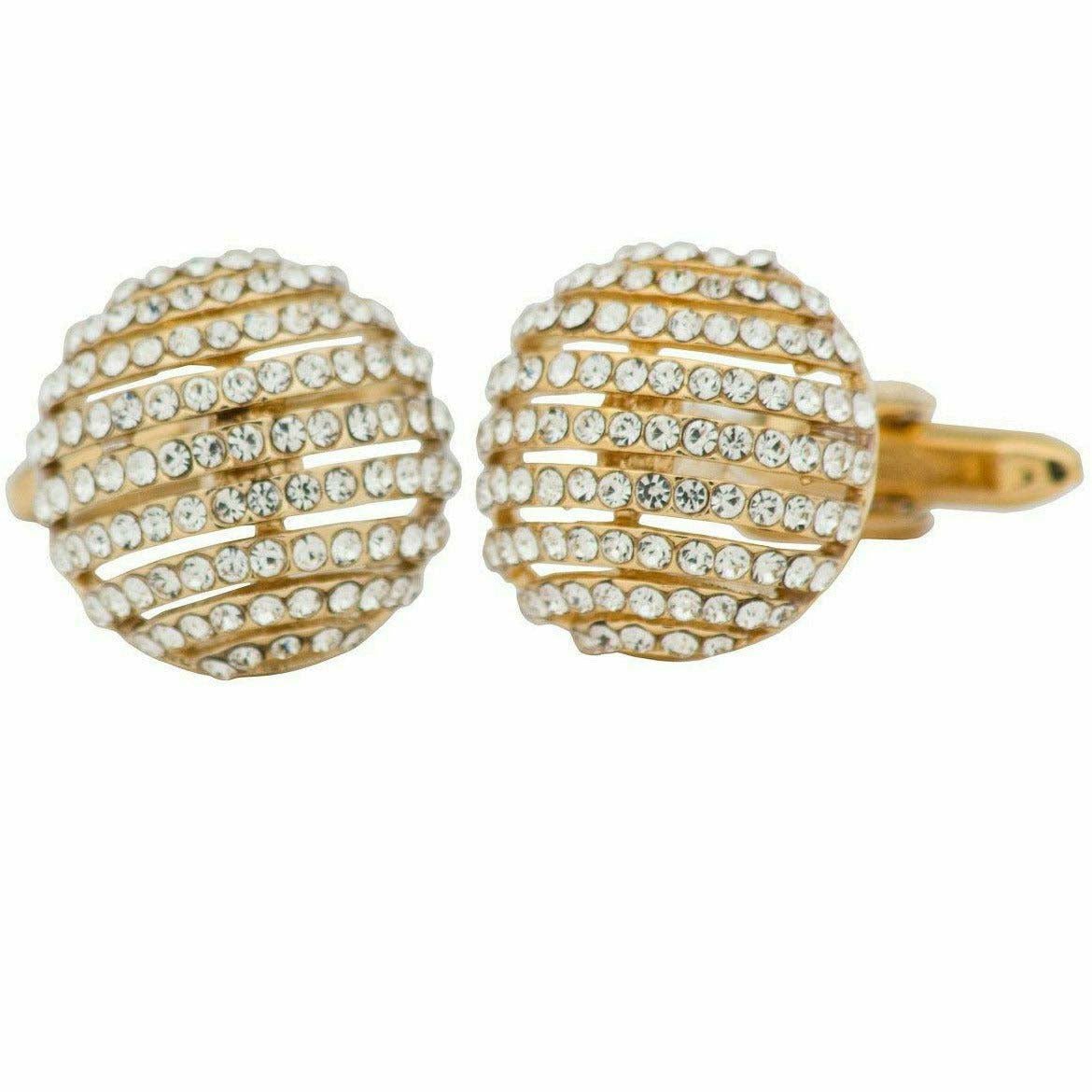 Vittorio Vico Gold & Silver Oversized Cufflinks (CL2000 Series Ver. 02) - cl-2084 - Classy Cufflinks