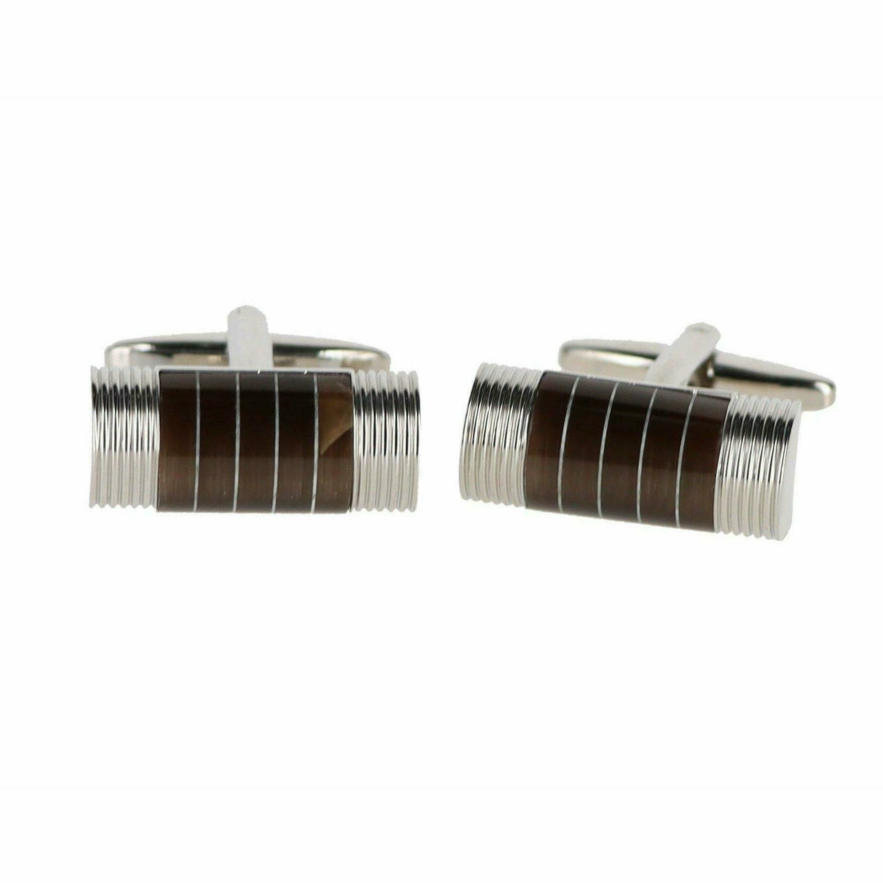 Vittorio Vico Gold & Silver Oversized Cufflinks (CL2000 Series Ver. 02) - CL-2241 - Classy Cufflinks