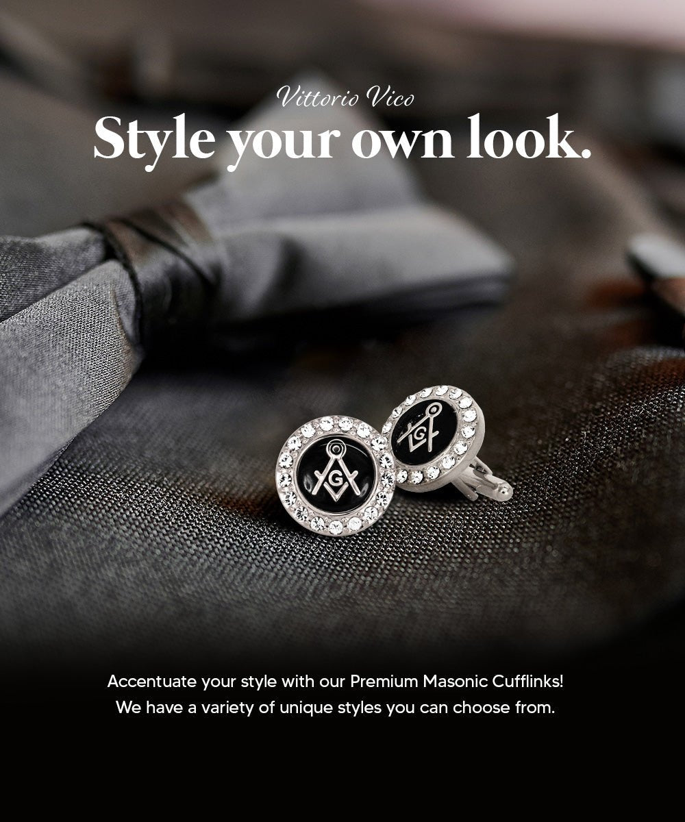 Vittorio Vico Masonic Themed Cufflinks: CL39XX Series - cl - 3900 - Classy Cufflinks