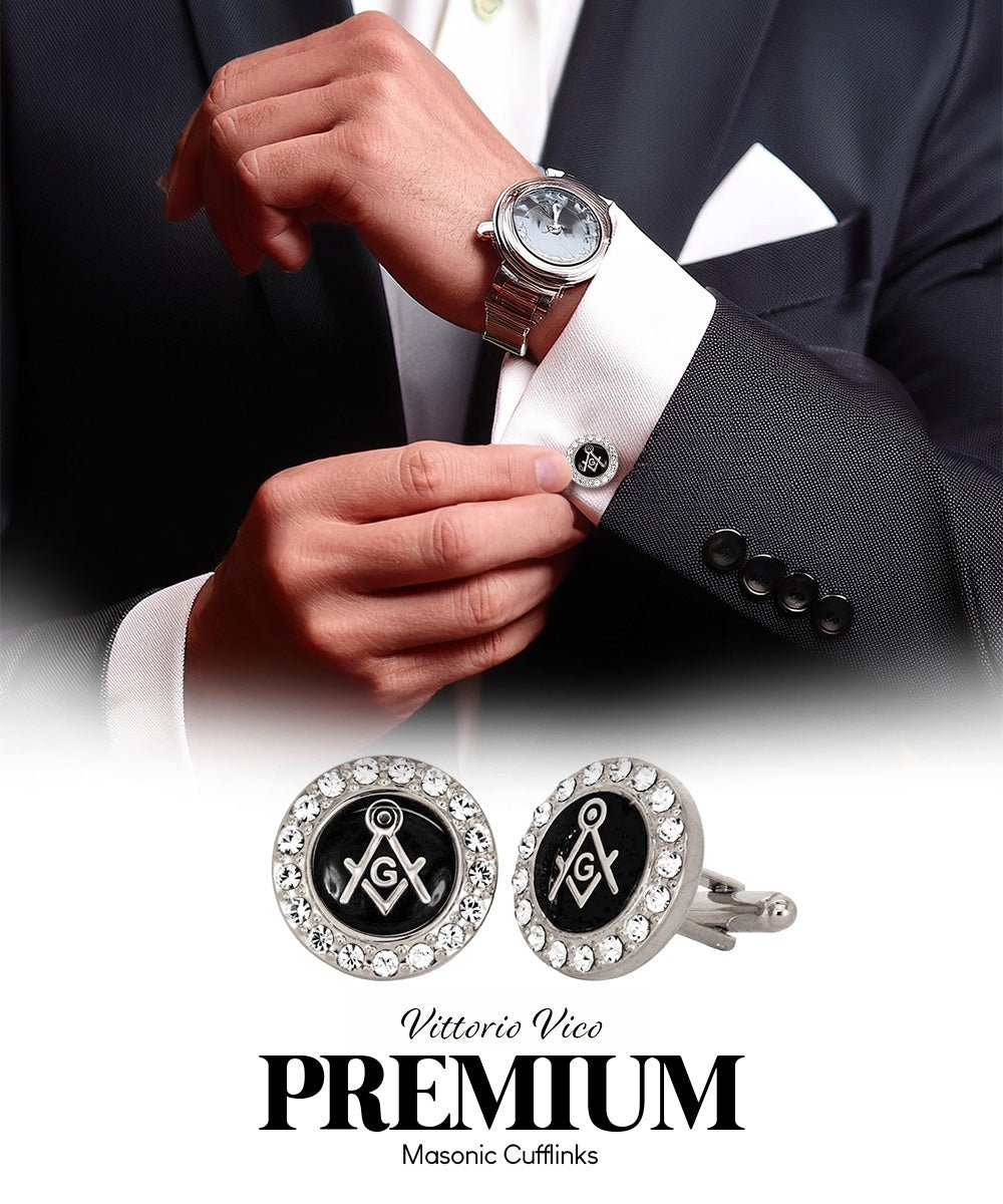 Vittorio Vico Masonic Themed Cufflinks: CL39XX Series - cl - 3900 - Classy Cufflinks