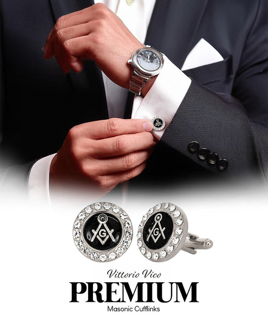 Vittorio Vico Masonic Themed Cufflinks: CL39XX Series - cl - 3900 - Classy Cufflinks