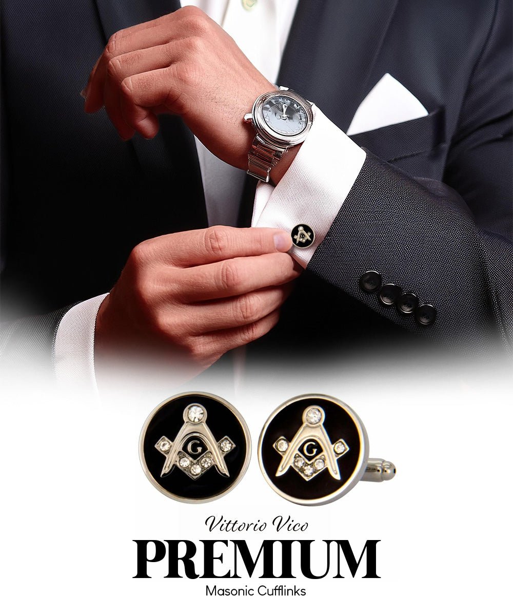 Vittorio Vico Masonic Themed Cufflinks: CL39XX Series - cl - 3904 - Classy Cufflinks