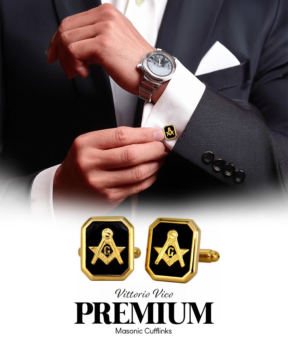 Vittorio Vico Masonic Themed Cufflinks: CL39XX Series - cl - 3905 - Classy Cufflinks