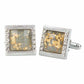 Vittorio Vico Gold & Silver Novelty Cufflinks (CL 6000 Series Ver. 02) by Classy Cufflinks - CL-6190S - Classy Cufflinks