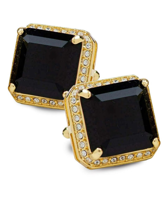 Vittorio Vico Large Big Square Crystal Colorstone Cufflinks: CL 70XX Series - CL - 7000 - Classy Cufflinks