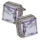 Vittorio Vico Large Big Square Crystal Colorstone Cufflinks: CL 70XX Series - CL - 7003 - Classy Cufflinks