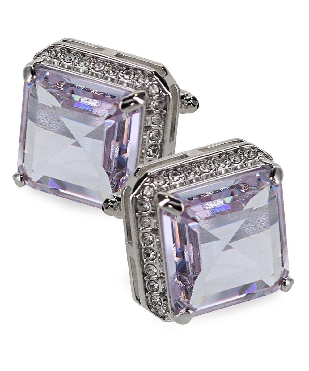 Vittorio Vico Large Big Square Crystal Colorstone Cufflinks: CL 70XX Series - CL - 7003 - Classy Cufflinks