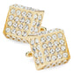 Vittorio Vico Men's Large Square Studded Colored Crystal Cufflinks: CL76XX Series - CL - 7602 - Classy Cufflinks