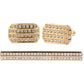 Vittorio Vico Gold Rhinestone Cufflinks & Tie Bar Set - CR-029 - Classy Cufflinks