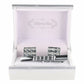 Vittorio Vico Silver Rhinestone Cufflinks & Tie Bar Set - CR-061 - Classy Cufflinks